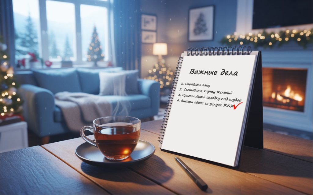 Оплатите ЖКУ авансом — встречайте Новый год без лишних хлопот!